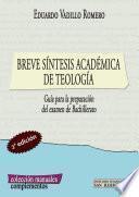 libro Breve Síntesis Académica De Teología